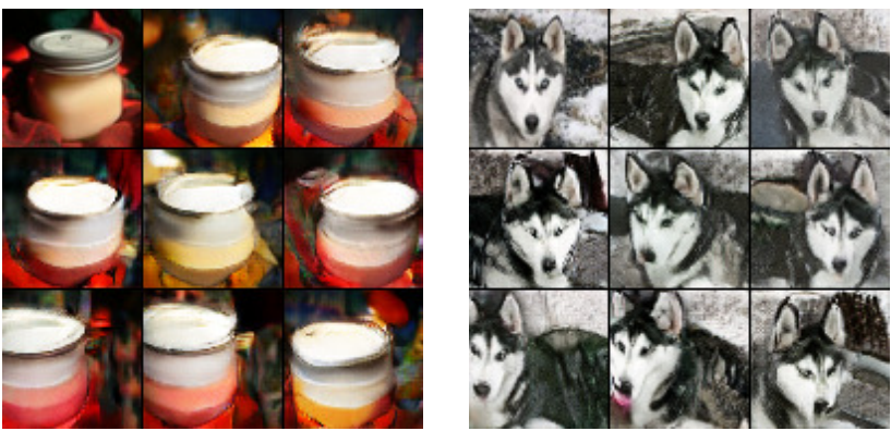 Noise resampling for Robust ResNet. The top left images are the original ones